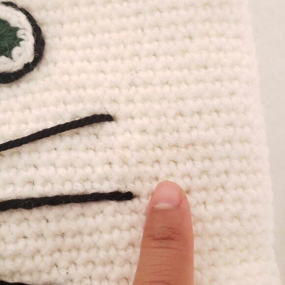 Handmade Hello Kitty White Crochet Hand Shoulder Bag - Picture 10 of 10